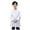 White, variant on WUXIAN Child White Coat Doctor Coat Science Lab Clothes Kindergarten Primary School Students Work Role Play Clothes Cozy Streetwear
