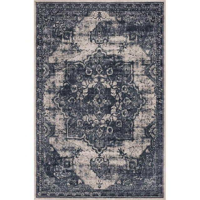 Unique Loom 3146796 6 x 9 ft. Chateau Roosevelt Rectangular Rug, Gray