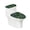 Ladybug and Daisy Design, variant on HELLHERO Ladybug and Daisy Pattern Toilet Seat Cover Replacement & Elastic Bottom Toilet Covers Set for Gift, Elastic Fabric, Machine Washable