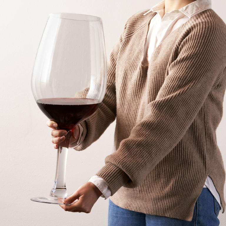 True Big Wine Glass Cork Holder, Holds 1.5 Gallons or 200 Corks, Set of 1