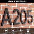 thumbnail image 4 of Números para casa IVERRA de 8" negros flotantes de ABS, 4 of 7