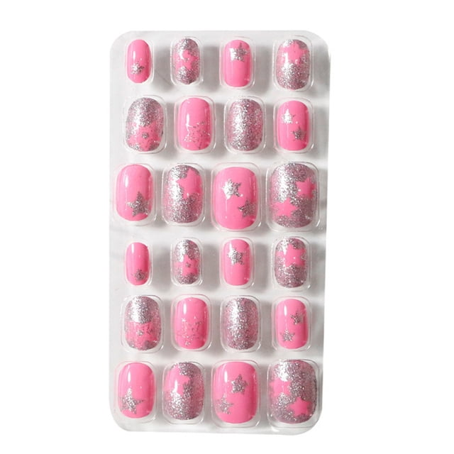 Soidarity 1 Juego de limas de longitud media para uñas de niños, prensa mate en palo, calcomanías de arte de Color sólido, suministros de salón, Kit Juegos de manicura Diez Soidarity CE011887-10