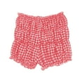 thumbnail image 5 of cfhntfmh Lounge Shorts for Women Low Waist Tiered Ruffle Comfy Shorts Plaid Print Summer Cute Short Pants, 5 of 7