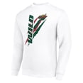 thumbnail image 2 of Men's Starter White Minnesota Wild  Color Scratch Pullover Sweatshirt, 2 of 3