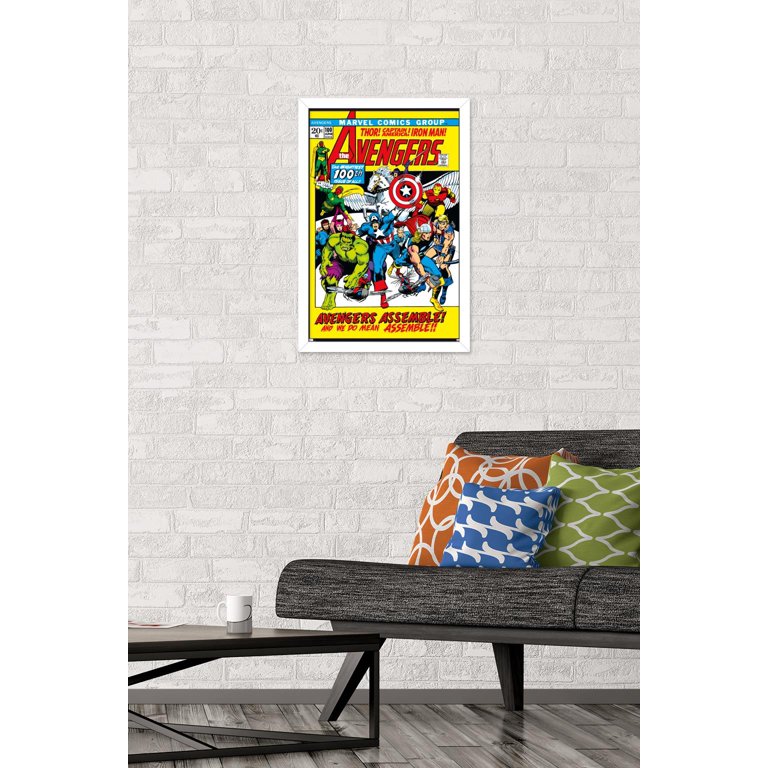 Marcapáginas Marvel Avengers 60 Aniversario - Con Borla, Diseño Delgado 8.75x2.75 Pulgadas, Perfecto Para Libros Y Diarios