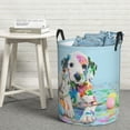 thumbnail image 5 of Goofa A Funny Little Dalmatian Puppy Printed Circular Hamper,Laundry Basket with Handles,Storage Baskets Foldable,Large Capacity Laundry Hamper-, 5 of 8