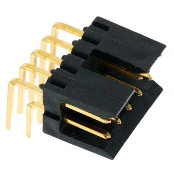 Pack of 2 78207-110HLF Connector Header Through Hole, Right Angle 10 position 0.100 (2.54mm) :Rohs