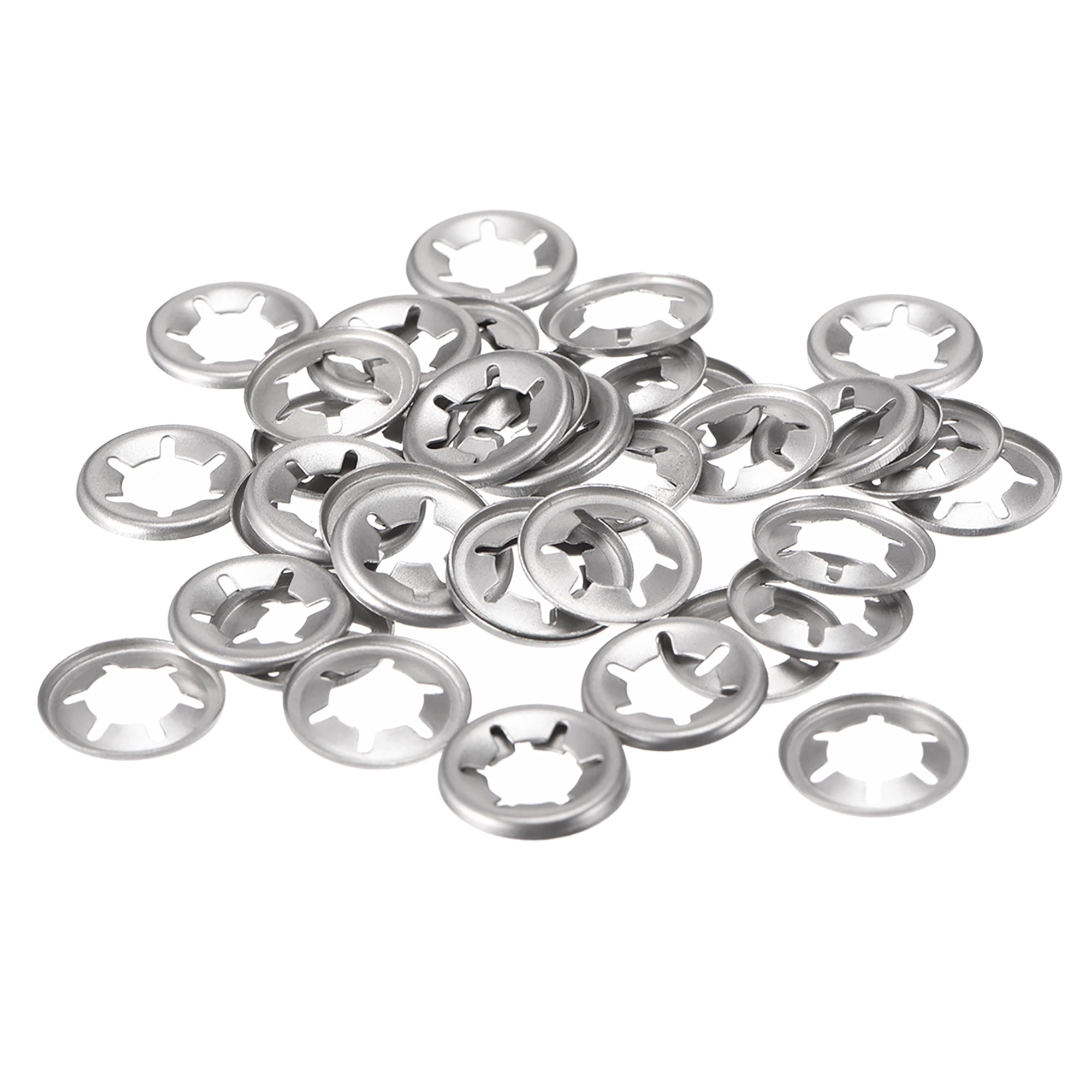 Stainless Steel 50pcs 12mm O.D M5 Internal Tooth Starlock Washer 4.6mm I.D 