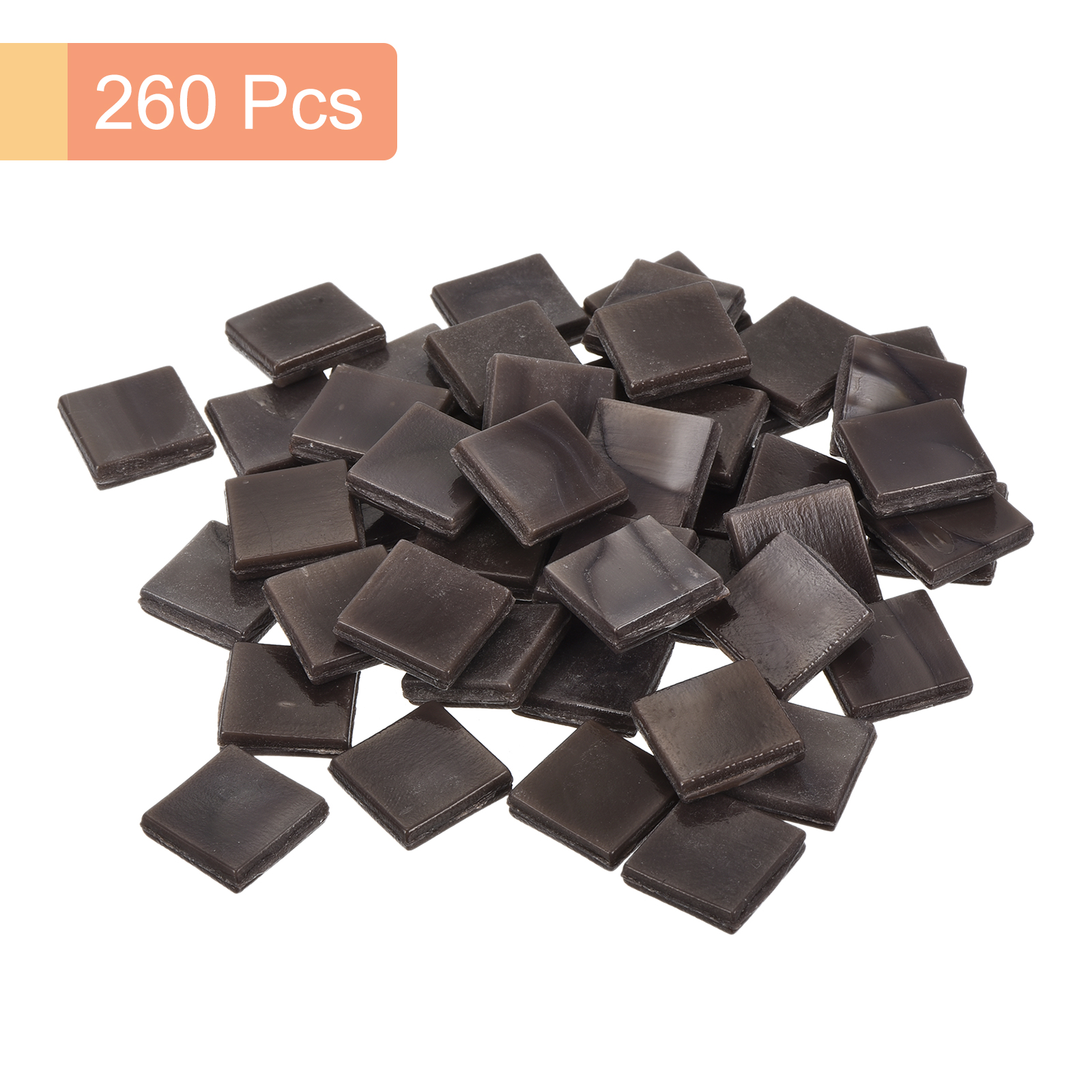 Uxcell 260Pcs Mosaic Tiles, Micro Glass Tiny Mini Mosaic Tile DIY Hobbies Handmade Crystal Free Stone Coffer Color