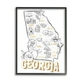 thumbnail image 2 of Stupell Industries Georgia Map Landmark Diagram Typography Design Framed Wall Art, 16 x 20, Design by Ziwei Li, 2 of 5