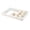 White/3" Depth/1 Count, variant on Pizzaly Rectangle White Plastic Pizza Dough Proofing Box - 26" x 18" x 3" - 1 count box