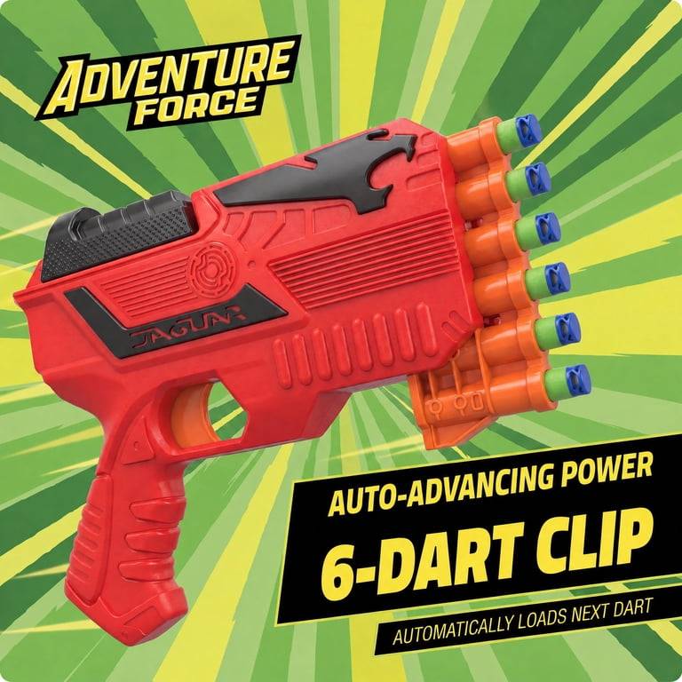 Foam Dart Blaster with Auto-Advancing Clip photo 3