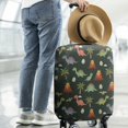 thumbnail image 2 of Dark Green Toned Dinosaur and Volcano Pattern Luggage Cover Fashion Suitcase Cover Baggage Covers Fit 25-28 Inch Luggage (Go Travel), 2 of 5