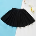 thumbnail image 5 of NAISIBABY Girls Athletic Skirt, Mesh Tiered A-Line High Rise Kids Dance Pleatd Mini Skirt Black Size 12, 5 of 7