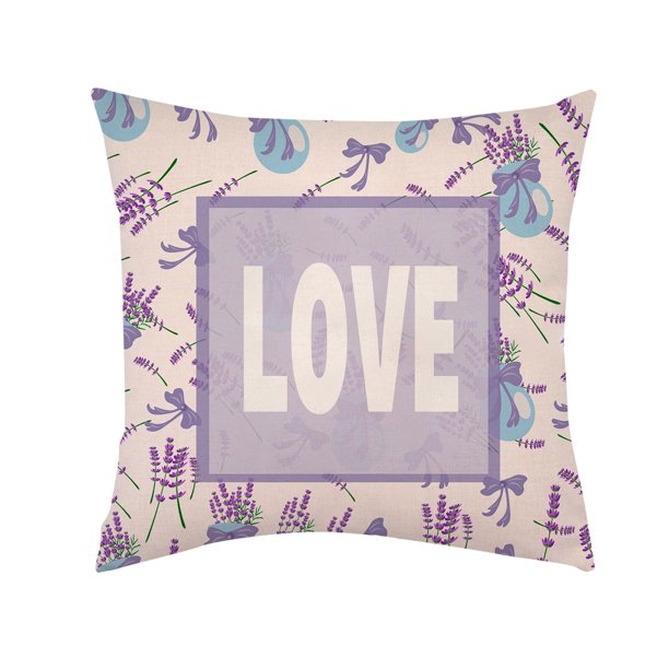 Pillow Cases Purple Lavender Decoration Throw Pillow Pillowcase