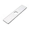 thumbnail image 3 of BWE Chrome Square 10 Inch Kitchen Sink Faucet Hole Cover Deck Plate Escutcheon, 3 of 4