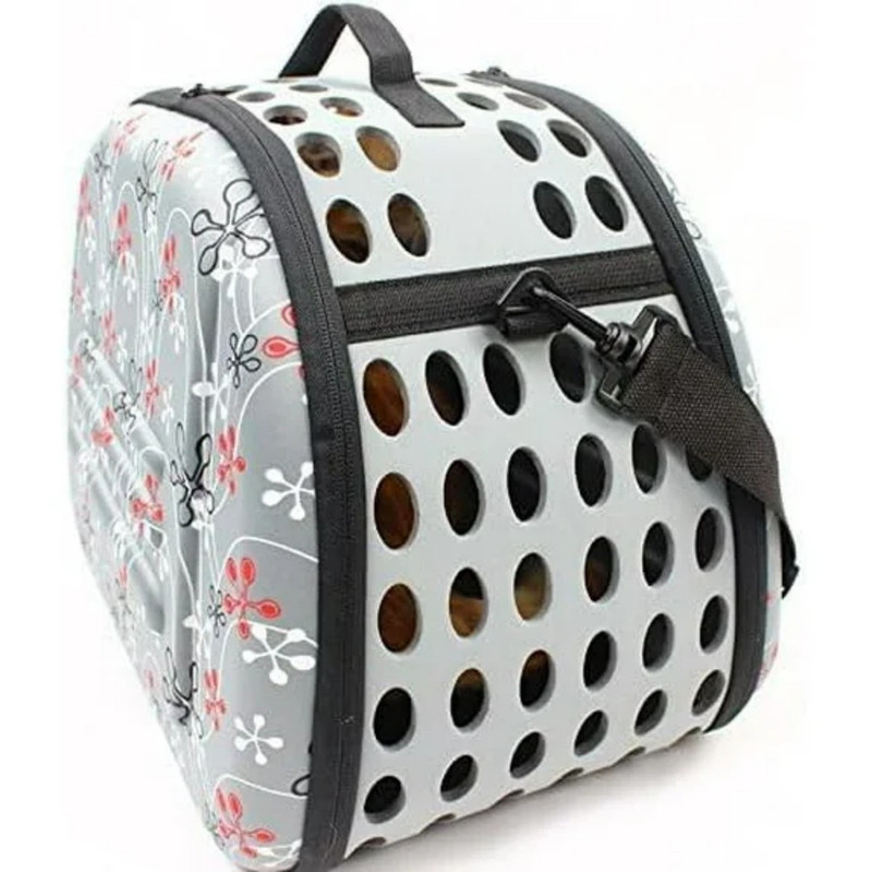 DENZUS Foldable Pet Carrier, Collapsible Travel Cage with Breathable Mesh for Dogs and Cats