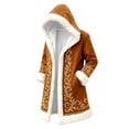 thumbnail image 2 of Christmas Cardigan Santa Jacket Coat for Men Hoodies Warm Fashion Claus Adult Suit Outfit, 2 of 4