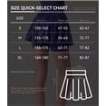 thumbnail image 7 of Yoga Drapey Double Ruffles Athletic Shorts for Women , High Waisted Flowy Tennis Workout Running Tiered Skorts, 7 of 7