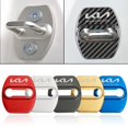 thumbnail image 2 of 4pcs Funda De Acero Inoxidable Para Cerradura De Puerta De Coche Para Kia Morning Seltos K2 K3 K5 Carens XCeed Forte Cerato Soluto Sportage Picanto RIO Carnival sorento Accesorios, 2 of 4