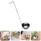 thumbnail image 3 of 1 PC Handle Long Ounce Cuchara de acero inoxidable Cuchara de aceite creativo (Plata), 3 of 6