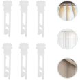 thumbnail image 3 of 10 Pack Vinyl Vertical Blind Repair Clips - For Repairing Vertical Window Blinds, Slats, Curtains - White, 3 of 5