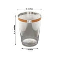 thumbnail image 3 of Efavormart 12 Pack Rose Gold Disposable 9 oz Plastic Tumblers Rimmed Design For Wedding Party Decoration, 3 of 11