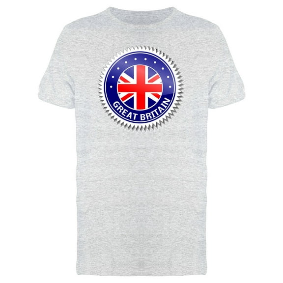 Great Britain Flag Sticker Tee Men's -Image by Shutterstock