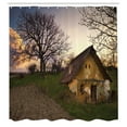 thumbnail image 3 of Ambesonne Rustic Shower Curtain, Battered Stone House, 69"Wx70"L, Multicolor, 3 of 5