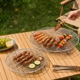 Four-Foot Barbecue Rack with Open Wirework, Holds Cooking Juices for ...
