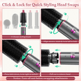thumbnail image 7 of ILAVYO Blow Dryer Brush 5 in 1 Hot Air Hair Dryer Brush with Auto Air Curler, Detachable Ionic Styler, Volumizer for Drying, Curling, Straightening and Volumizing, 7 of 7