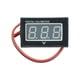 thumbnail image 2 of Voltímetro digital Soledad cables Impermeable DC2.5-30V Monitor de batería Panel de visualización Medidor de voltaje digital Mini rojo, 2 of 5