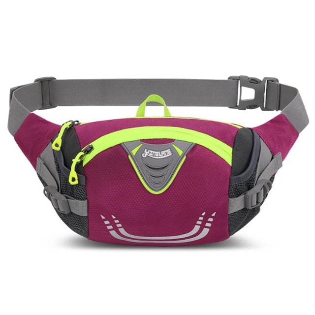Likrtyny Bolsas Nailon para Riñonera Elástica para Correr para Al Aire Libre (rosa Roja)