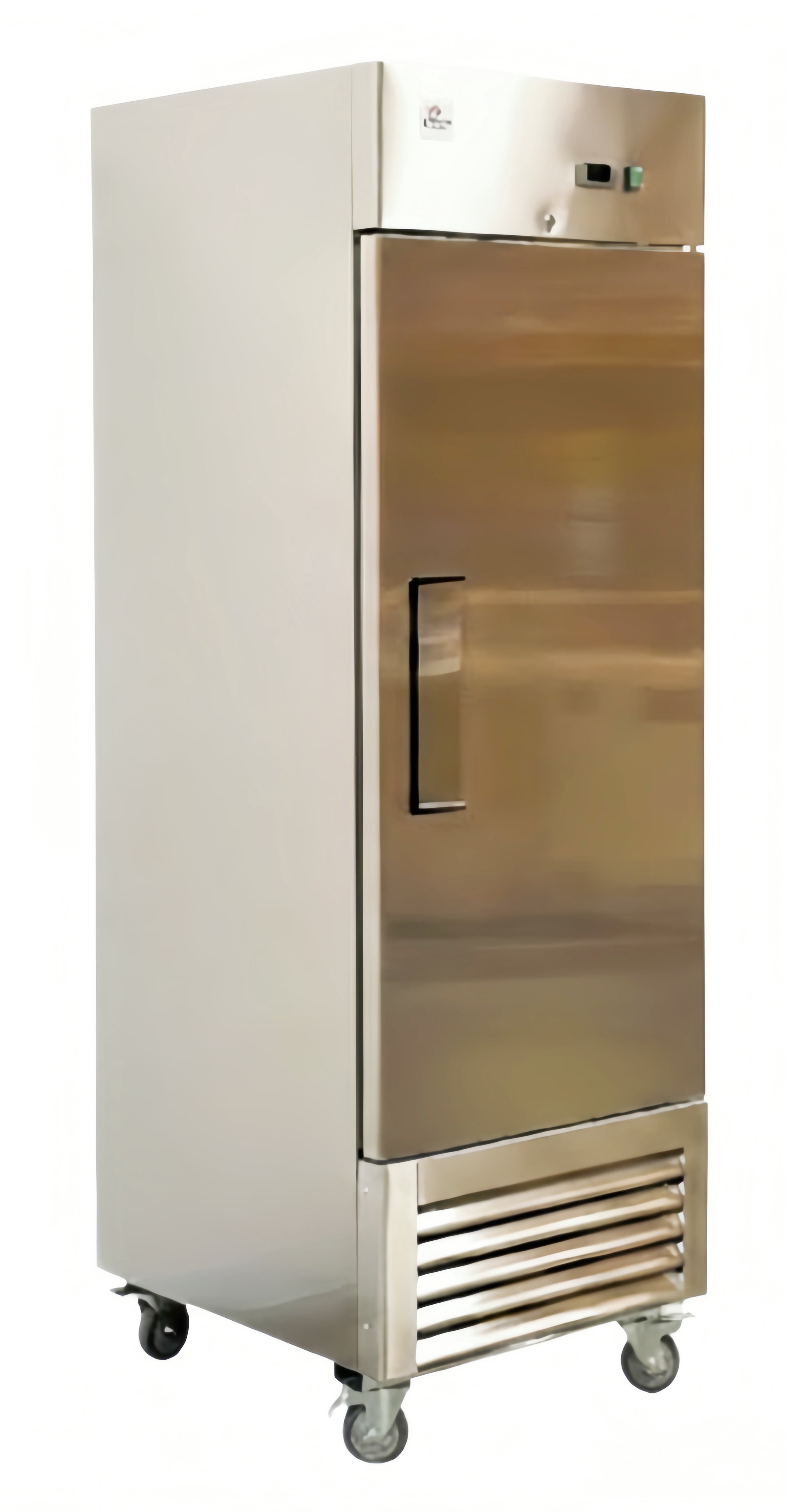 Commercial Reach-In Upright Refrigerator, 27 inch, 17.2 cu. ft, Stainless Steel exterior, Cooler Depot.