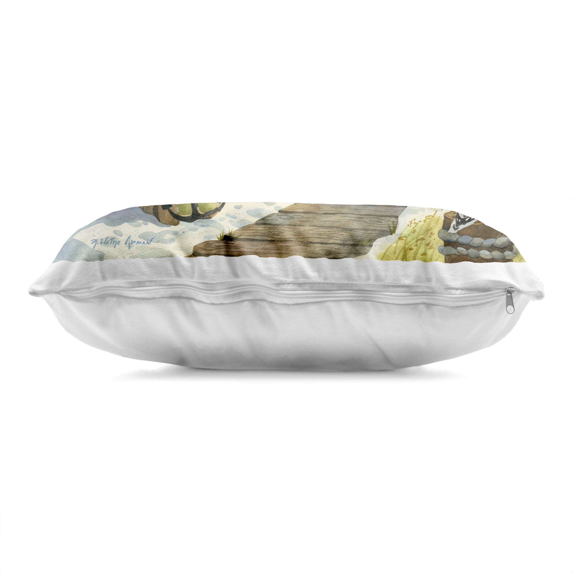 Stupell Industries Boardwalk To The Lighthouse Decorative Printed Throw Pillow, design by Robin Altman, 14 x 7 x 20