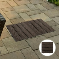 FONDOTIN Outdoor Tile Deck Flooring PVC Pattern 1Pack