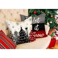 thumbnail image 2 of Christmas Throw Pillow Covers 16 x 16 Inch Set of 4, Xmas Tree Winter Farmhouse Holiday Merry Bright Cushion Case for Home Couch Decoration S23C23-16, 2 of 4