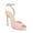 Pink, variant on XYD Women Peep Toe Sandals Delicate Pleated Mesh Stiletto Heels Crystal Studs Elegant Evening Event Shoes Size 7 Pink