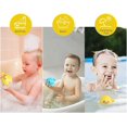 thumbnail image 5 of Juguete de baño para bebé con red de almacenamiento, Aspersores flotantes Juguete de baño Juego de 6 piezas, 5 of 5