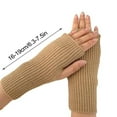 thumbnail image 4 of SharkTRUE Women Arm Warmers, Sleeve Fingerless Gloves Mittens with Thumb Hole for Ladies, 4 of 10