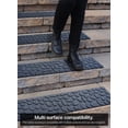 thumbnail image 4 of FINEHOUS Outdoor Stair Treads Non-Slip 42”x10” (6-Pack) – Waterhog Carpet Treads with Rubber Backing Stones, 4 of 7