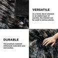 thumbnail image 4 of GentleSoft Sherpa Fluffy Blanket Queen Size for Bed - Fleece Warm and Cozy for Women Gift, Plush & Fuzzy Faux Fur Christmas Blanket for Couch, Sofa Decor, Tie Dye Design, Black, 90x90 Inches, 4 of 5