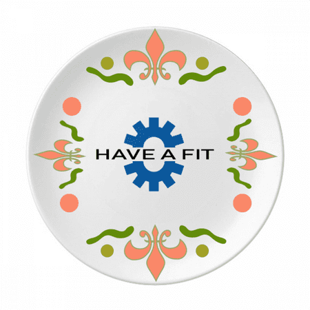 

Emotional Attempts Dress Negatively Flower Ceramics Plate Tableware Dinner Dish