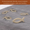 thumbnail image 2 of 120 Piece Wood Scatter Decoration Baptism Decoration Wood Table Decoration Hollow Wooden Fish For Baptism Confirmation Decoration Party Decorations Festivals, 2 of 7