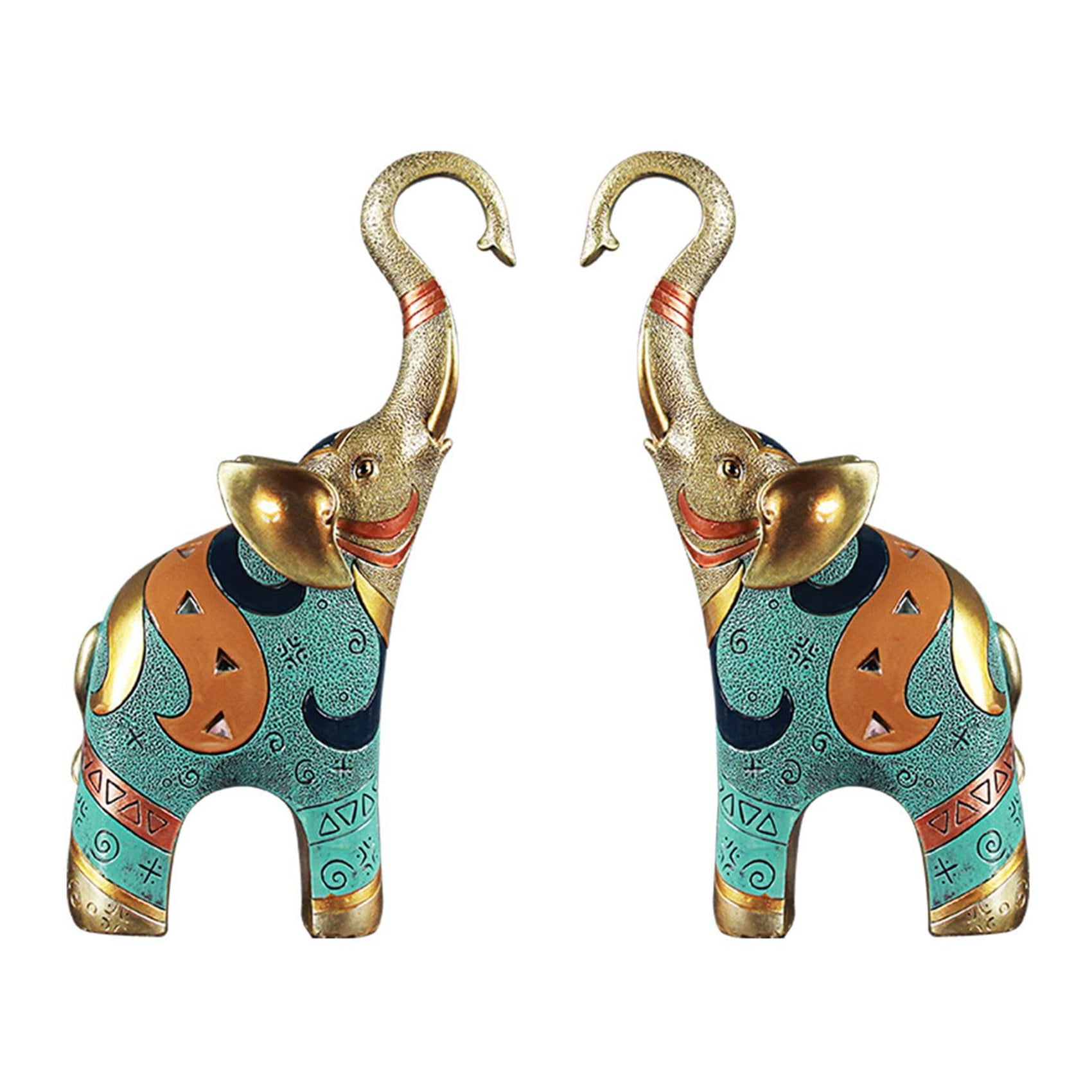 Good Luck Elephant Statue Decorations for Home Elephant Figurines