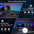 thumbnail image 4 of CS20 2 in 1 Bluetooth Computer Speakers for Desktop, USB Plug & Play Clear Sound PC Speakers with RGB Light, Monitor Sound Bar with Volume Knob, Gaming Speaker for PC Laptop Phone Tablet, 4 of 4