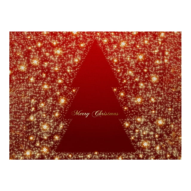 Napperons de Noël Imperméables Rouges pour Table à Manger 32 X 21 cm Saisonnier Hiver Flocons de Neige Vacances Lavables