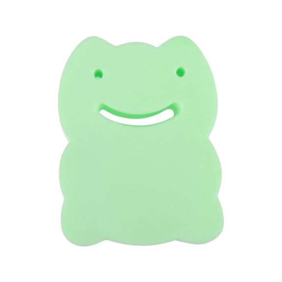 Unique Bargains 1 Pc Cartoon Frog Shape Bath Sponge Body Scrubber Green
