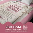 thumbnail image 4 of Great Grandma Gifts, Super Soft Flannel Throw Blankets Gifts for Great Grandma, Great Grandmother Nana, Gigi, Granny, Grammy Presents for Birthday Mothers Day, 50” x 65”- Great Grandma, 4 of 7