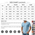 thumbnail image 3 of Men's Big and Tall Shirts Cotton V Neck Plus Size Short Sleeve Soft Casual 2026 Summer Tee Khaki 2XL, 3 of 7